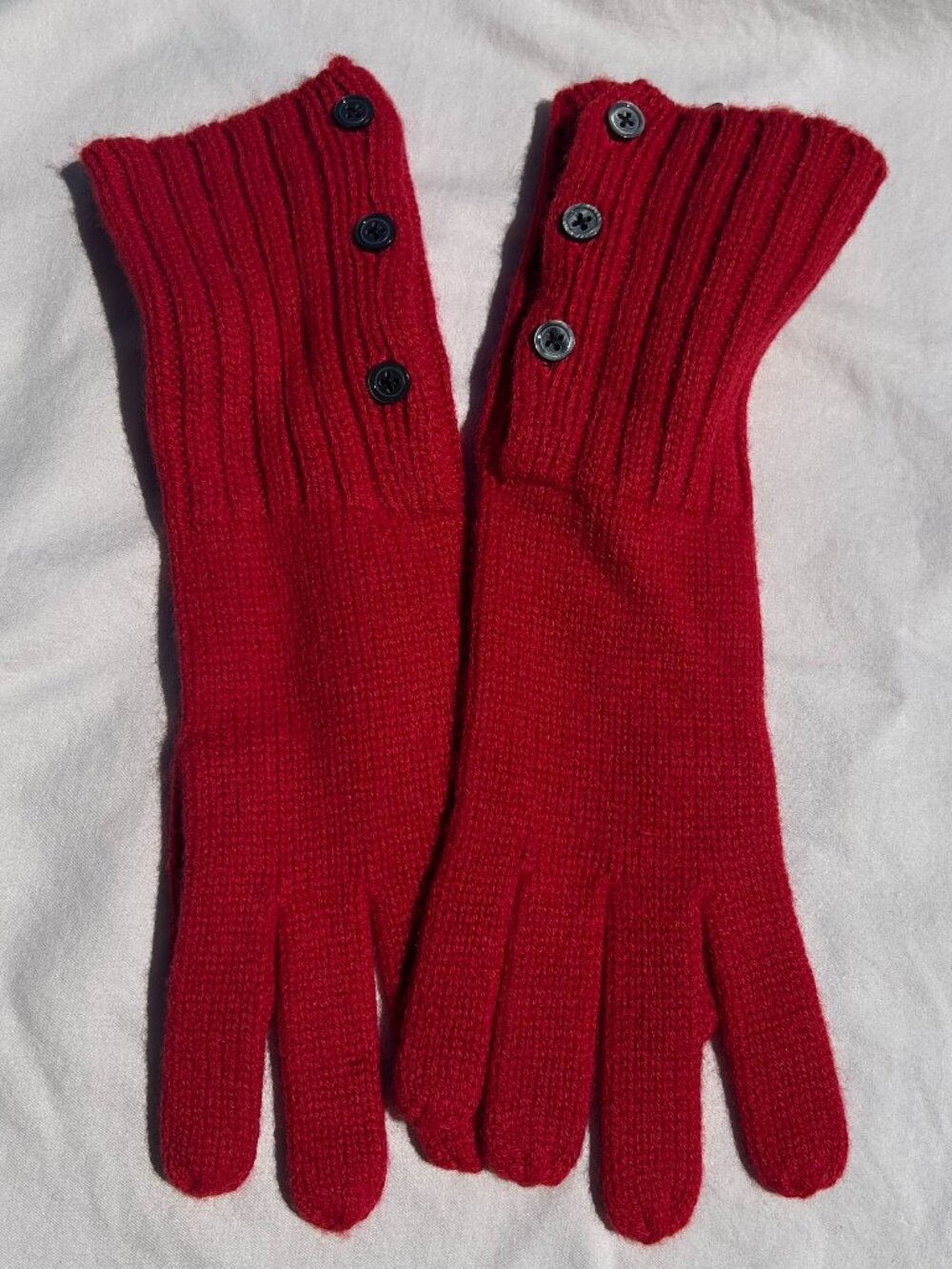 Banana Republic - Red Cashmere Knit Gloves